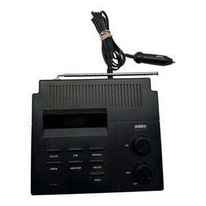 Vintage Uniden Bearcat INF5XL Radio Scanner w/ Vehicle Adapter -‎ Tested & Works